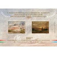 A képen a Luxemburg-Magyar bélyegblokk látható.