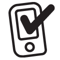 Csekkbefizetés mobilon ikon