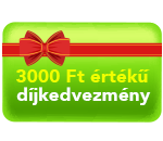 3000 Ft értékű díjkedvezmény
